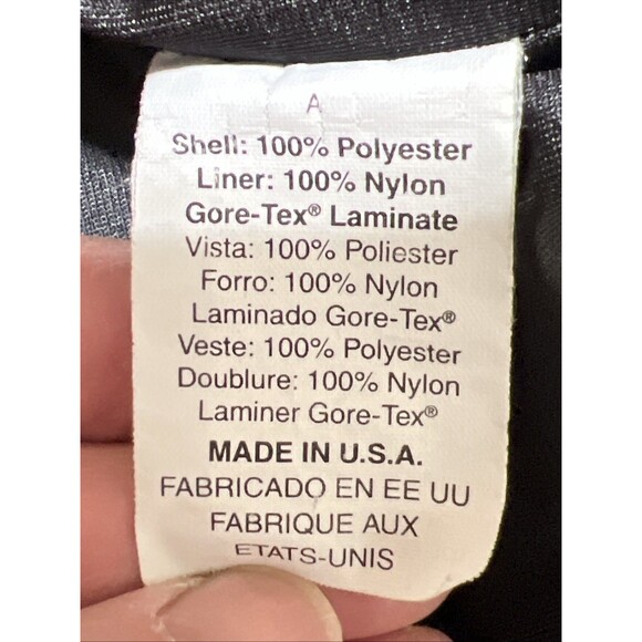 VTG Forresters Windbreaker Shirt GORE-TEX Women’s L Outdoors Geometric Khaki - Picture 7 of 16